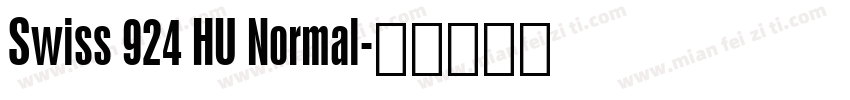 Swiss 924 HU Normal字体转换